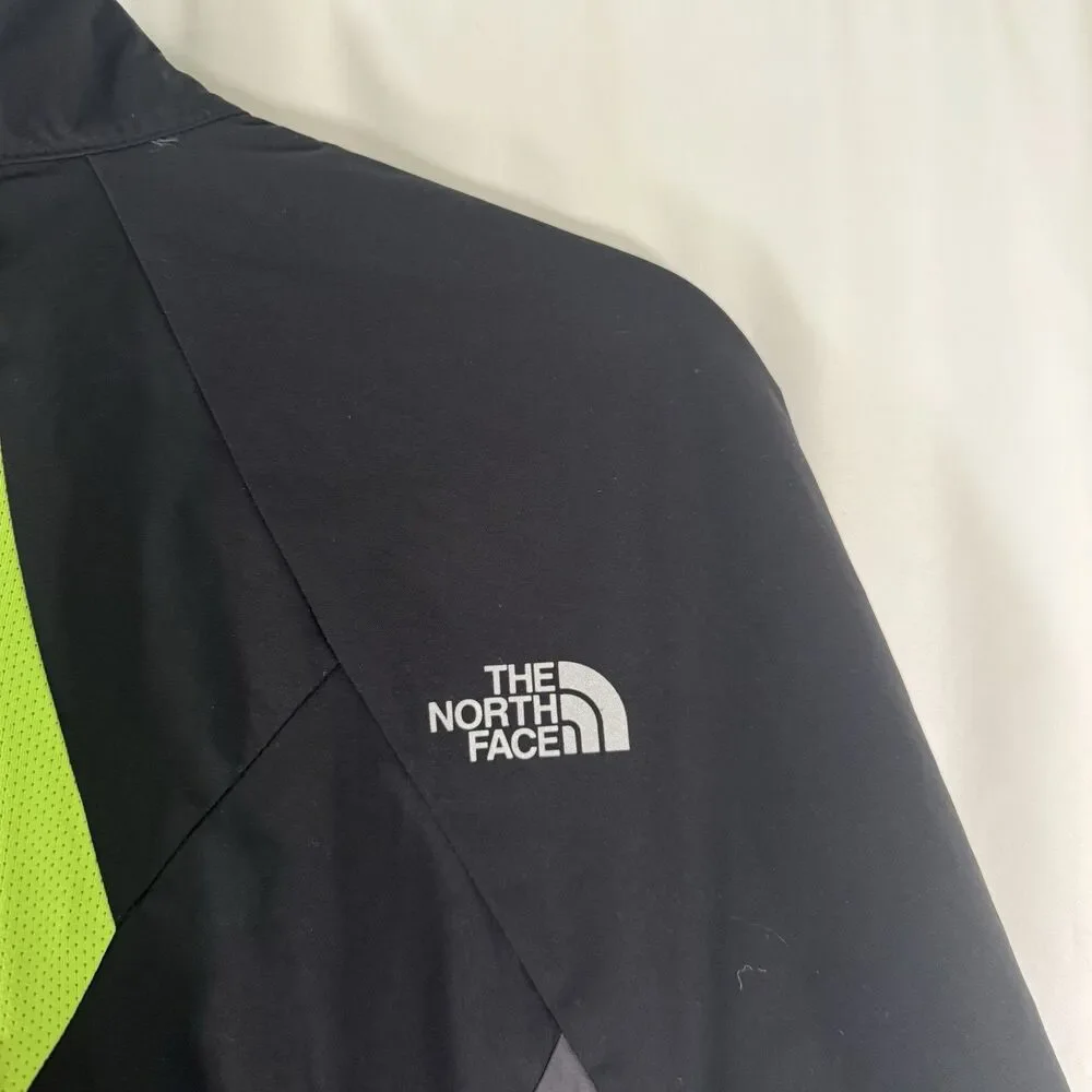The North Face Windbreaker Mens Medium Black Full Flight Series Flash Dry Pocket